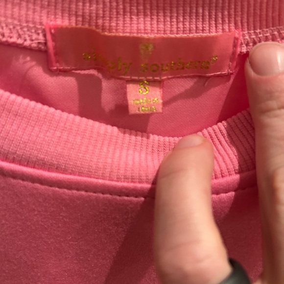 Simply Southern Vibrant Pink Christmas Sweatshirt. Never worn. - Picture 5 of 9